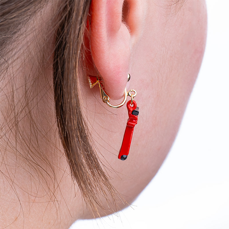 Boucles d’Oreilles Japonaises Porte Torii Rouge