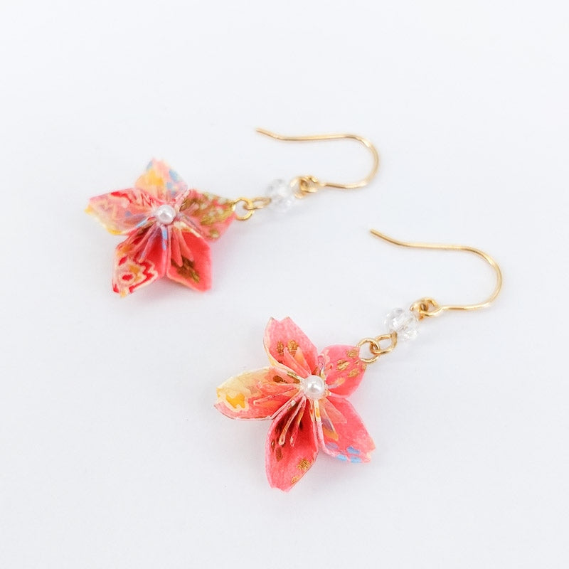 Boucles d’Oreilles Origami Sakura