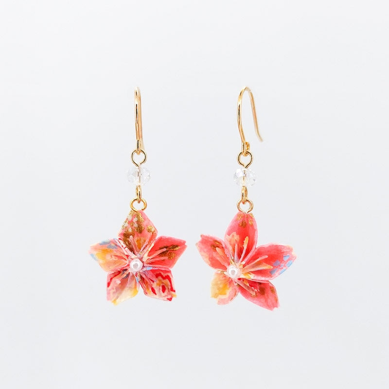 Boucles d’Oreilles Origami Sakura