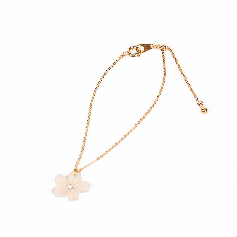 Bracelet Japonais Fleur Sakura Blanche