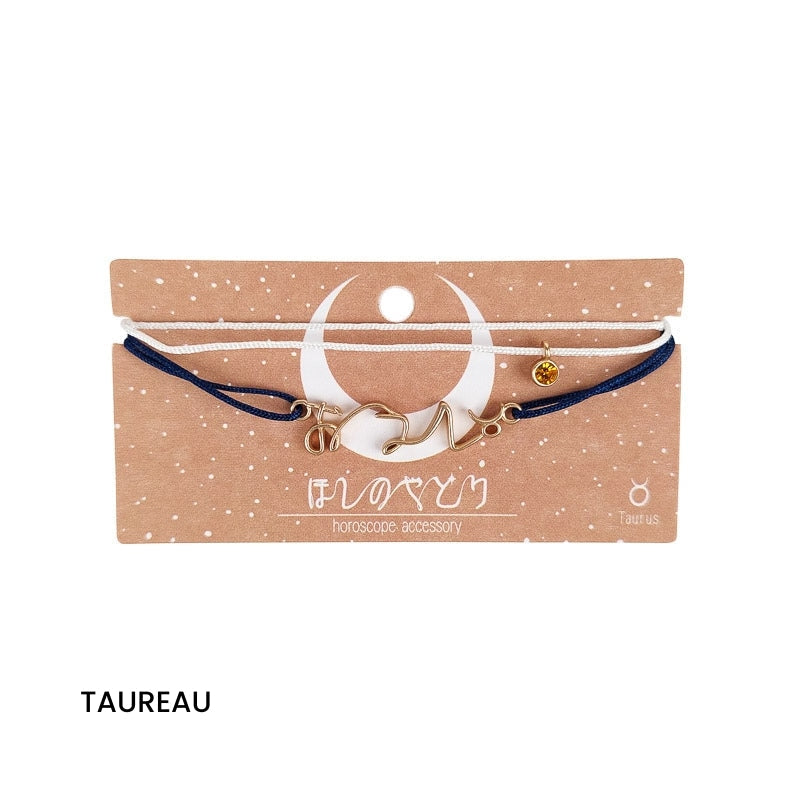 Bracelet Japonais Signe du Zodiaque - Taureau