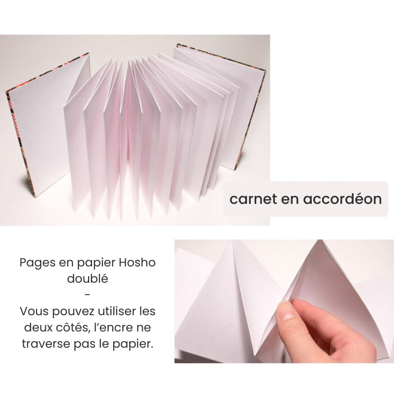 Carnet à Tampons Japonais Rose