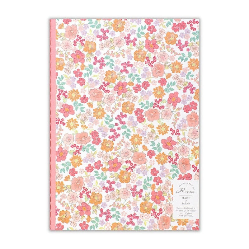 Carnet Japonais Fleuri Rose