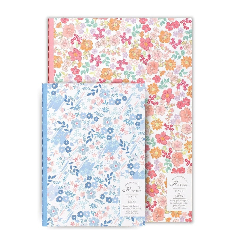 Carnet Japonais Fleuri Rose