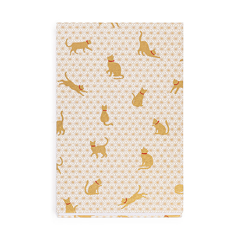 Carnet Japonais Goshuin Mino Washi Asanoha Chat