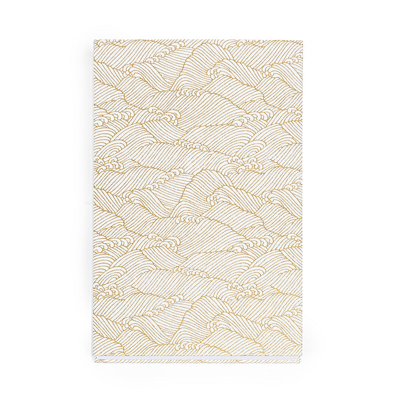 Carnet Japonais Goshuin Mino Washi Blanc Vagues
