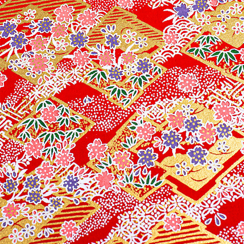 Carnet Japonais Goshuin Mino Washi Rouge