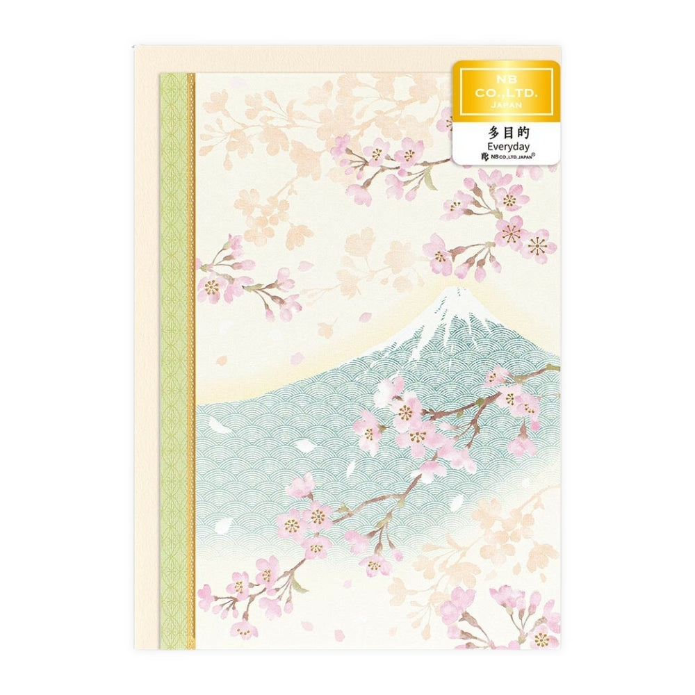 Carte Japonaise Mont Fuji et Cerisiers