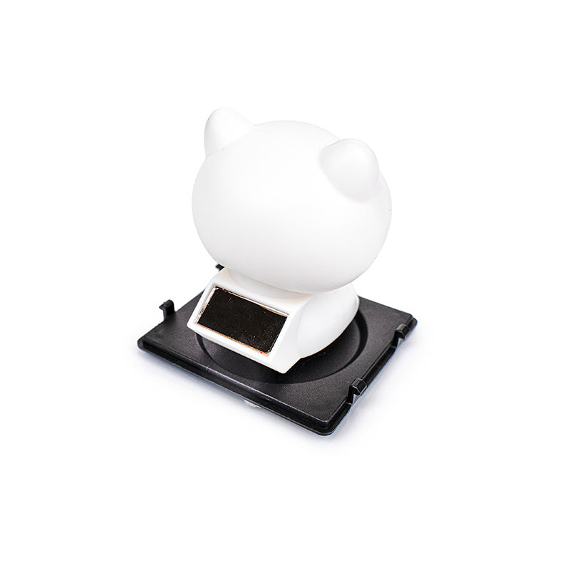 Chat Porte-Bonheur Solaire Articulé - Kawaii