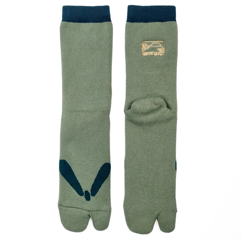 Chaussettes Japonaises Tongs - Vert - EU 37-42