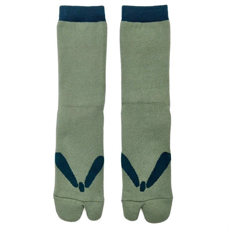 Chaussettes Japonaises Tongs - Vert - EU 37-42