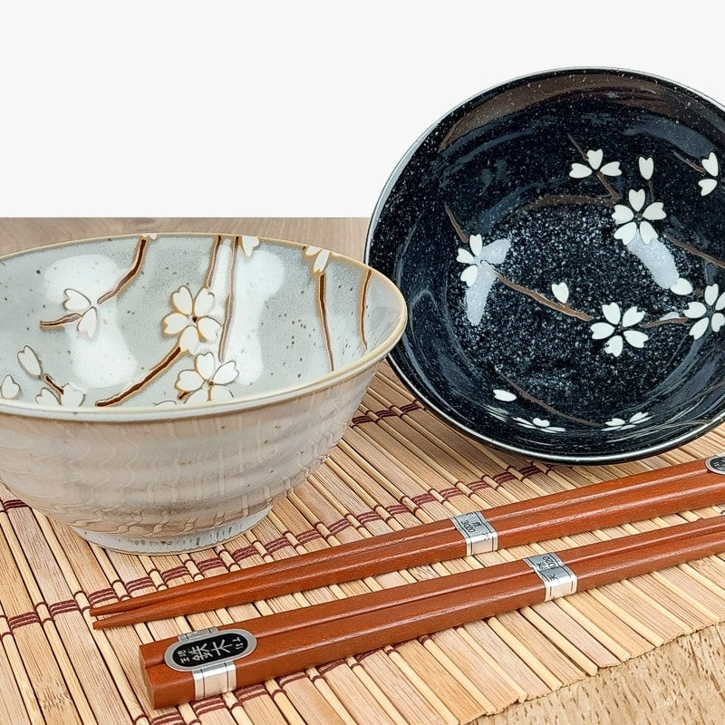 Coffret bols à saké Japonais en céramique émaillée - La Maison Pernoise