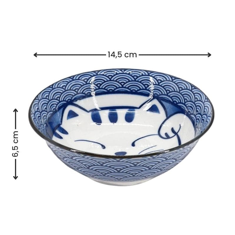 Coffret 2 Bols Japonais Chat