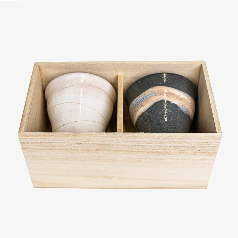 Coffret 2 Tasses Japonaises Mingei no Sato