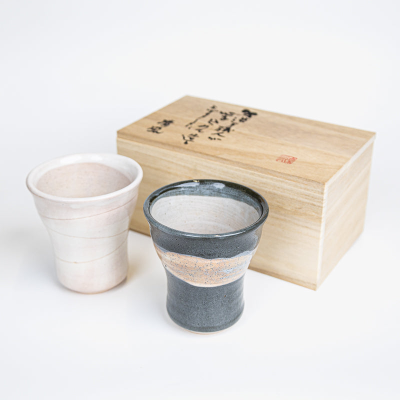 Coffret 2 Tasses Japonaises Mingei no Sato
