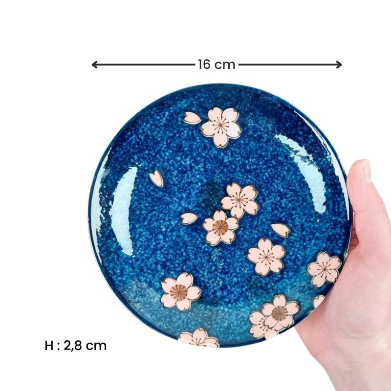 Coffret 5 Assiettes Japonaises Sakura