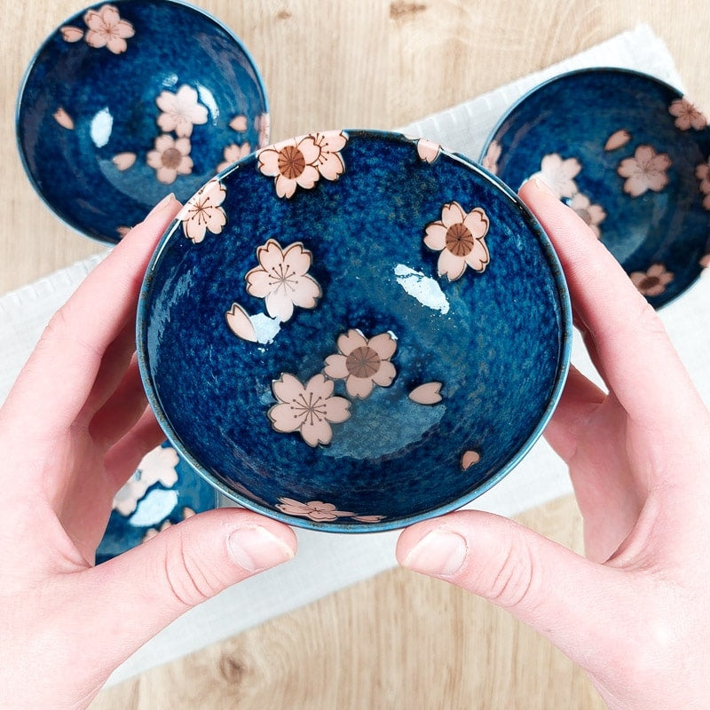 Coffret 5 Bols Japonais Sakura