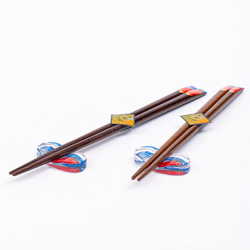 Coffret Baguettes Fuji Rouge avec supports