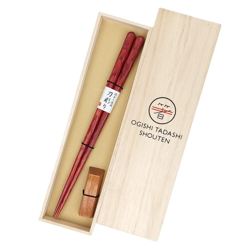 Coffret Baguettes Japonaises Bois d’Hokkaidō
