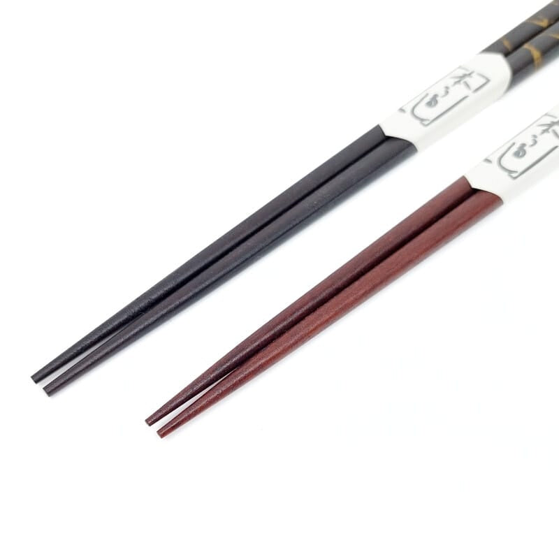Coffret Baguettes Japonaises Ébène Laqué
