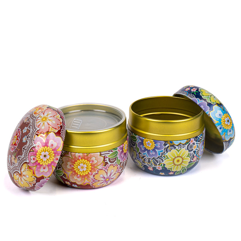 Coffret Deux Boîtes à Thé Fleur Japon
