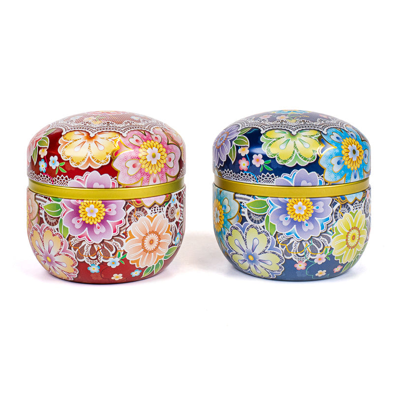 Coffret Deux Boîtes à Thé Fleur Japon