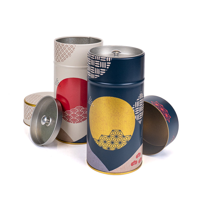 Coffret Deux Boîtes à Thé Métal Soleil & Lune
