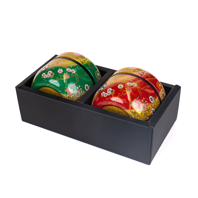 Coffret Deux Boîtes à Thé Rondes