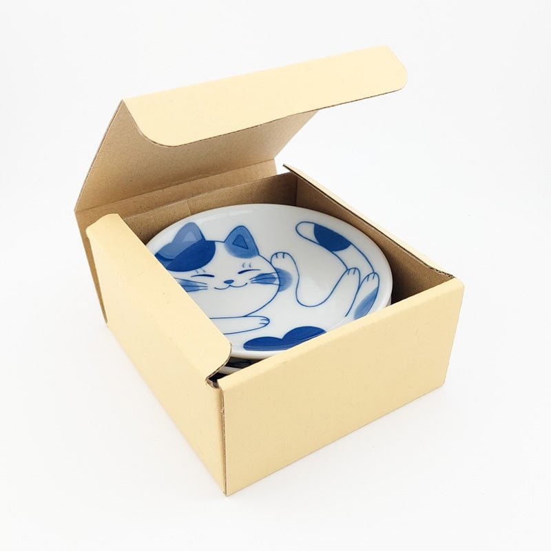 Coffret Petites Assiettes Japonaises Chat