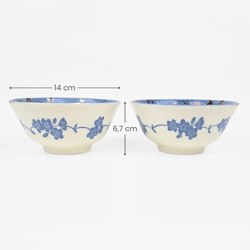 Coffret Petits Bols Japonais Fuji Sakura