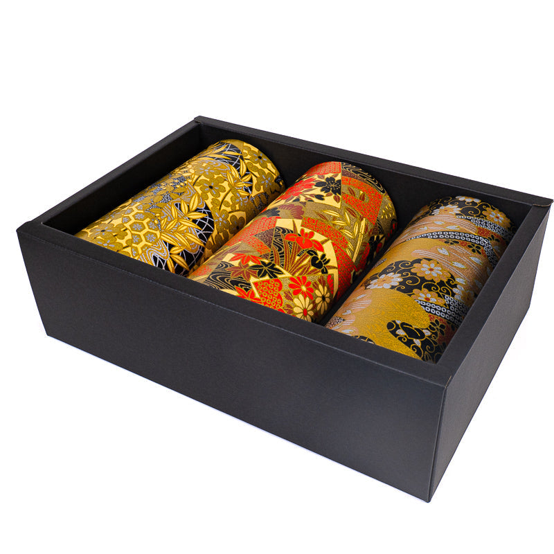 Coffret Trois Boîtes à Thé Kogane