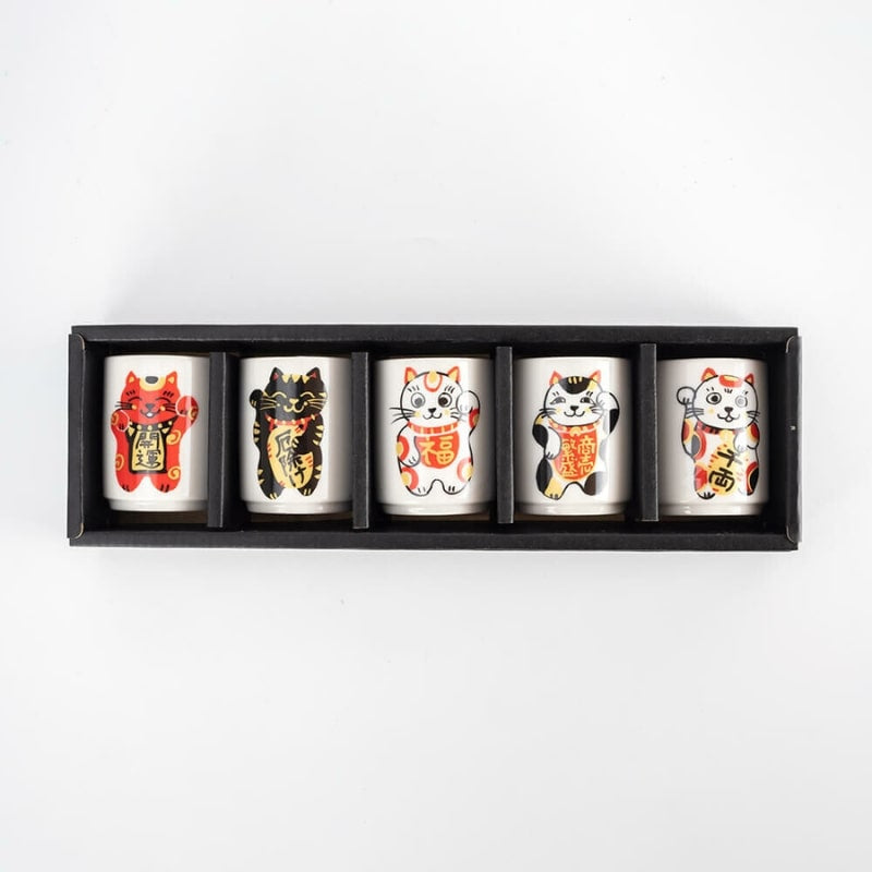 Coffret Verres à Saké Maneki Neko