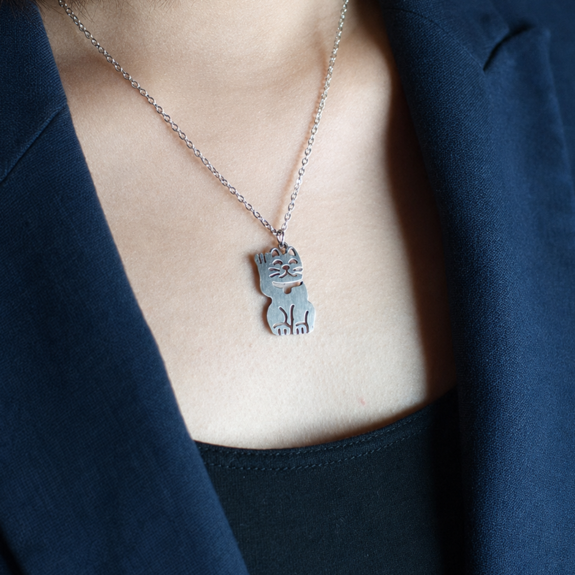 Collier Japonais Maneki Neko