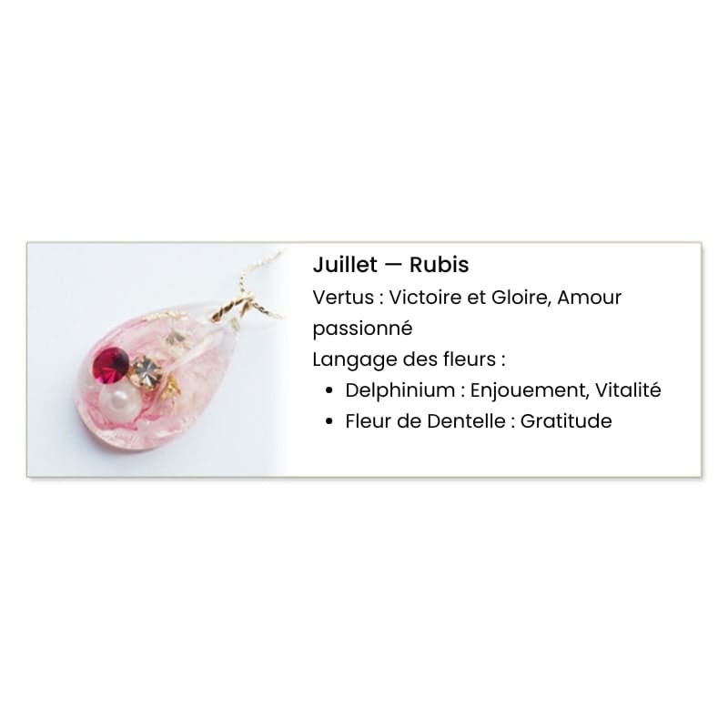 Collier Japonais Porte-Bonheur - Juillet