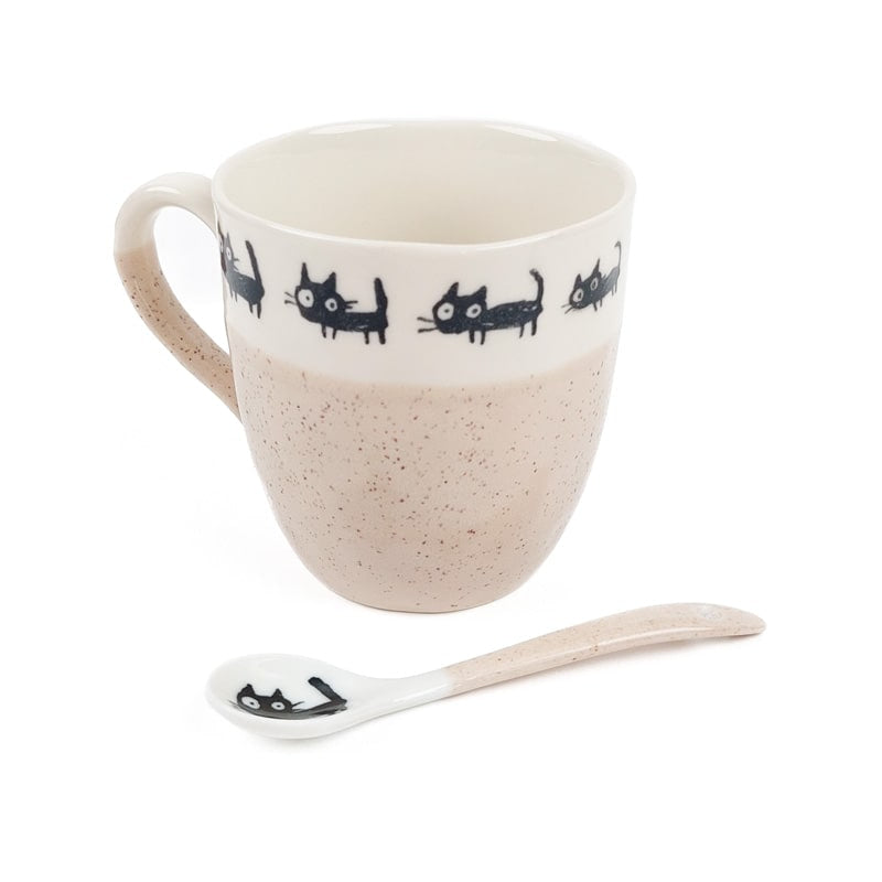 Cuillère à Café Japonaise Chat Beige