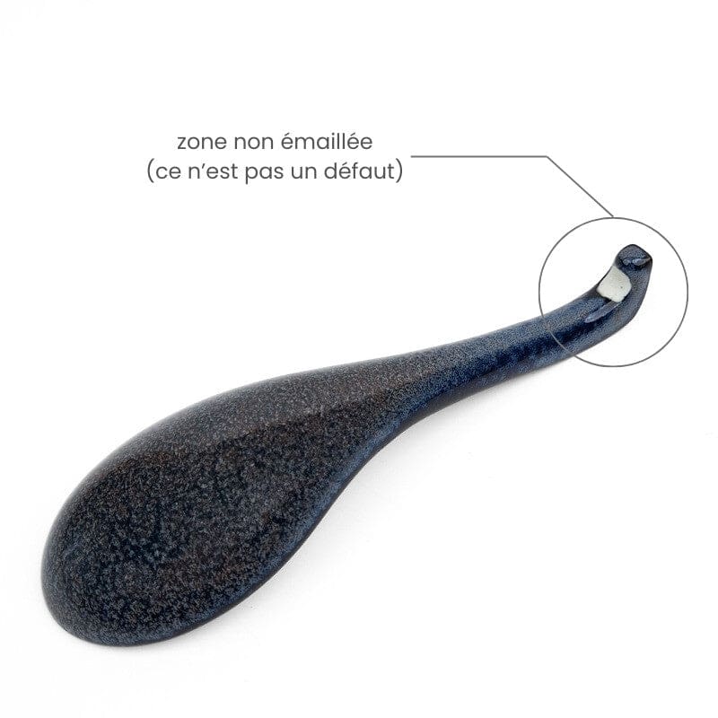 Cuillère à Ramen Japonaise Bleu