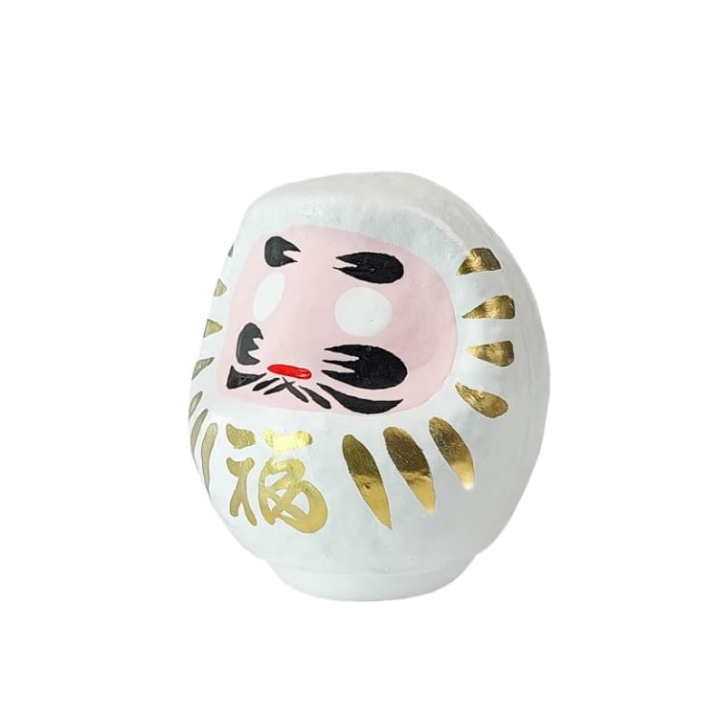 Daruma Japonais Blanc - 4,5 cm
