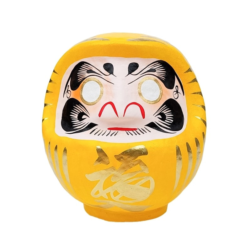 Daruma Japonais Jaune - 12 cm