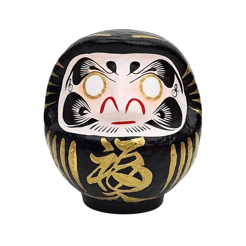 Daruma Japonais Noir - 9 à 15 cm - 12 cm