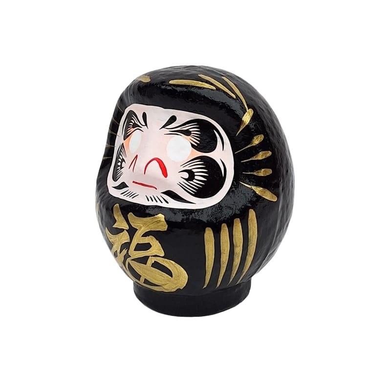 Daruma Japonais Noir - 9 à 15 cm