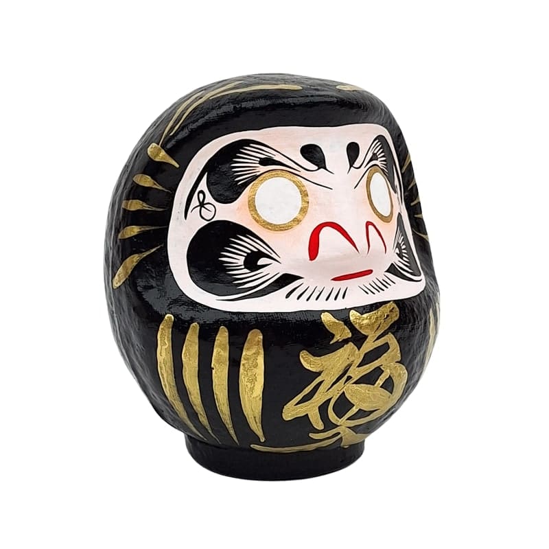 Daruma Japonais Noir - 9 à 15 cm
