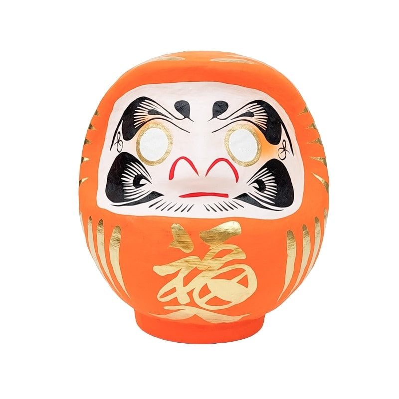 Daruma Japonais Orange - 12 cm
