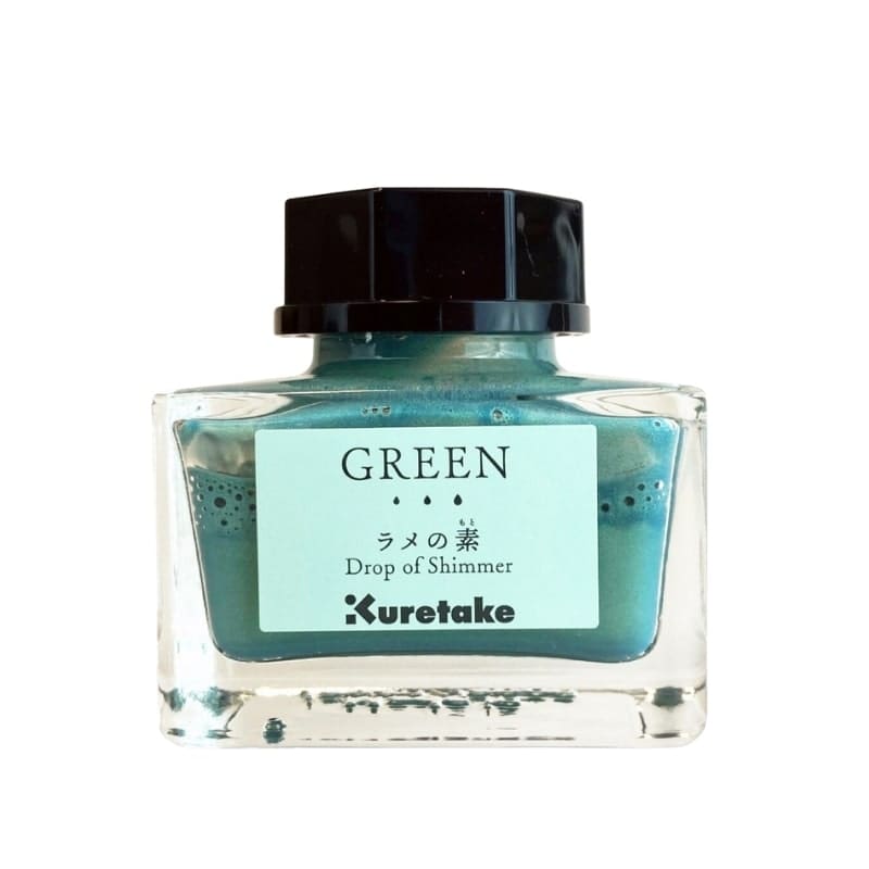 Encre Drop of Shimmer de Kuretake - Vert
