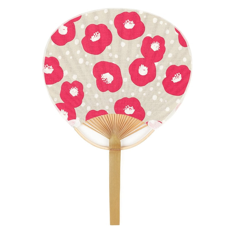 Éventail Uchiwa Camélia