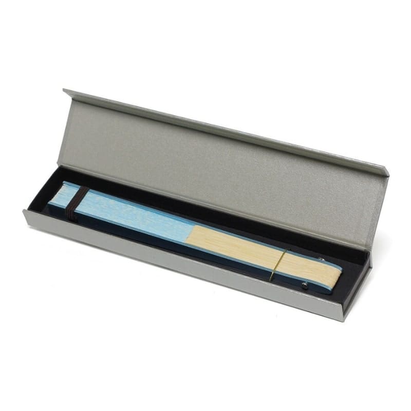 Éventails Japonais Marguerite Bleu