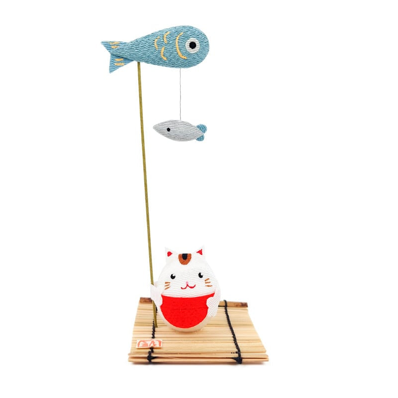 Figurine Japonaise Chirimen Chat