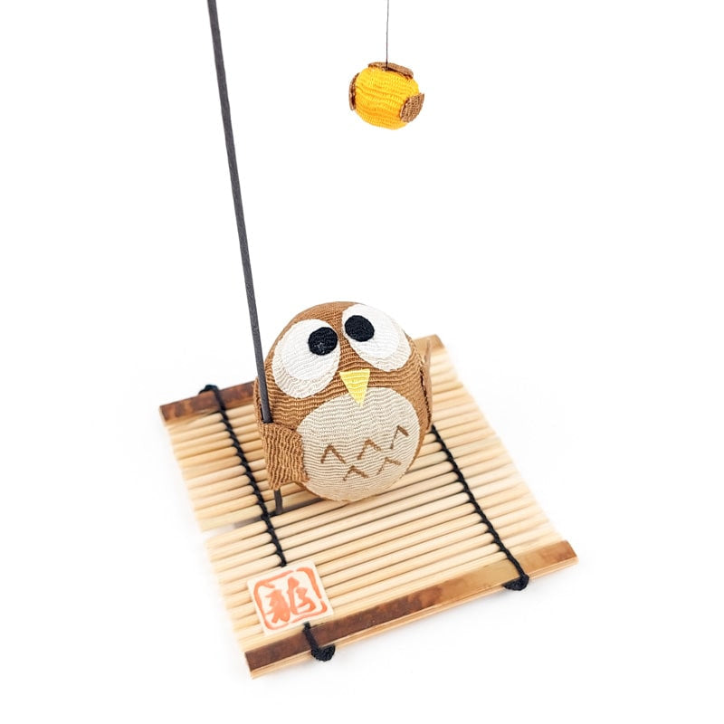 Figurine Japonaise Chirimen Hibou