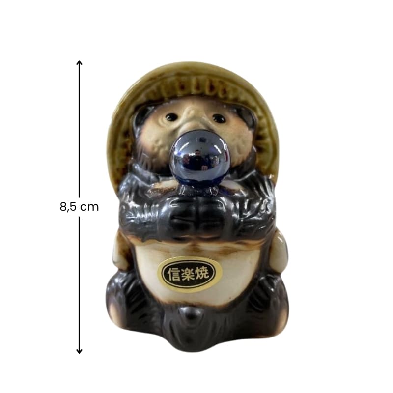 Figurine Tanuki Perle Bleue