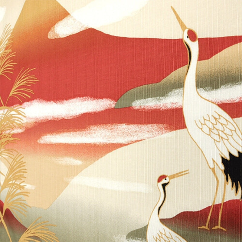 Furoshiki Grue & Fuji - 50cm x 50cm