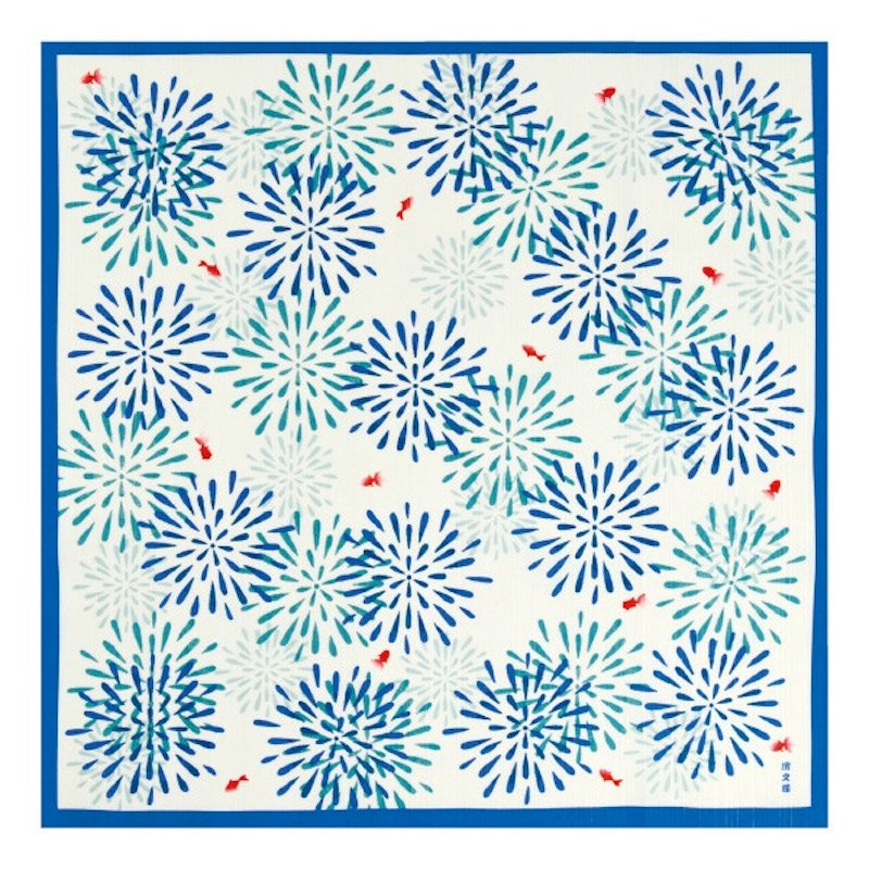 Furoshiki Japonais Feux d’Artifice - 50x50 cm